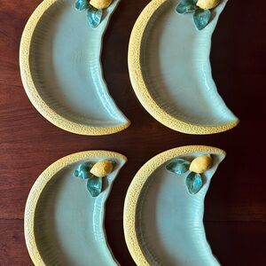 Lemon-Themed Ceramic Plates